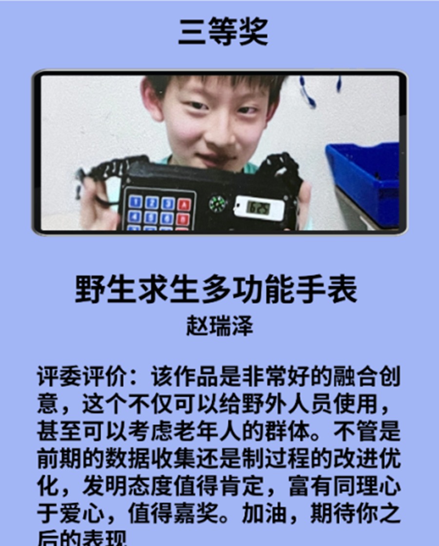 野生求生多功能手表获奖作品展示